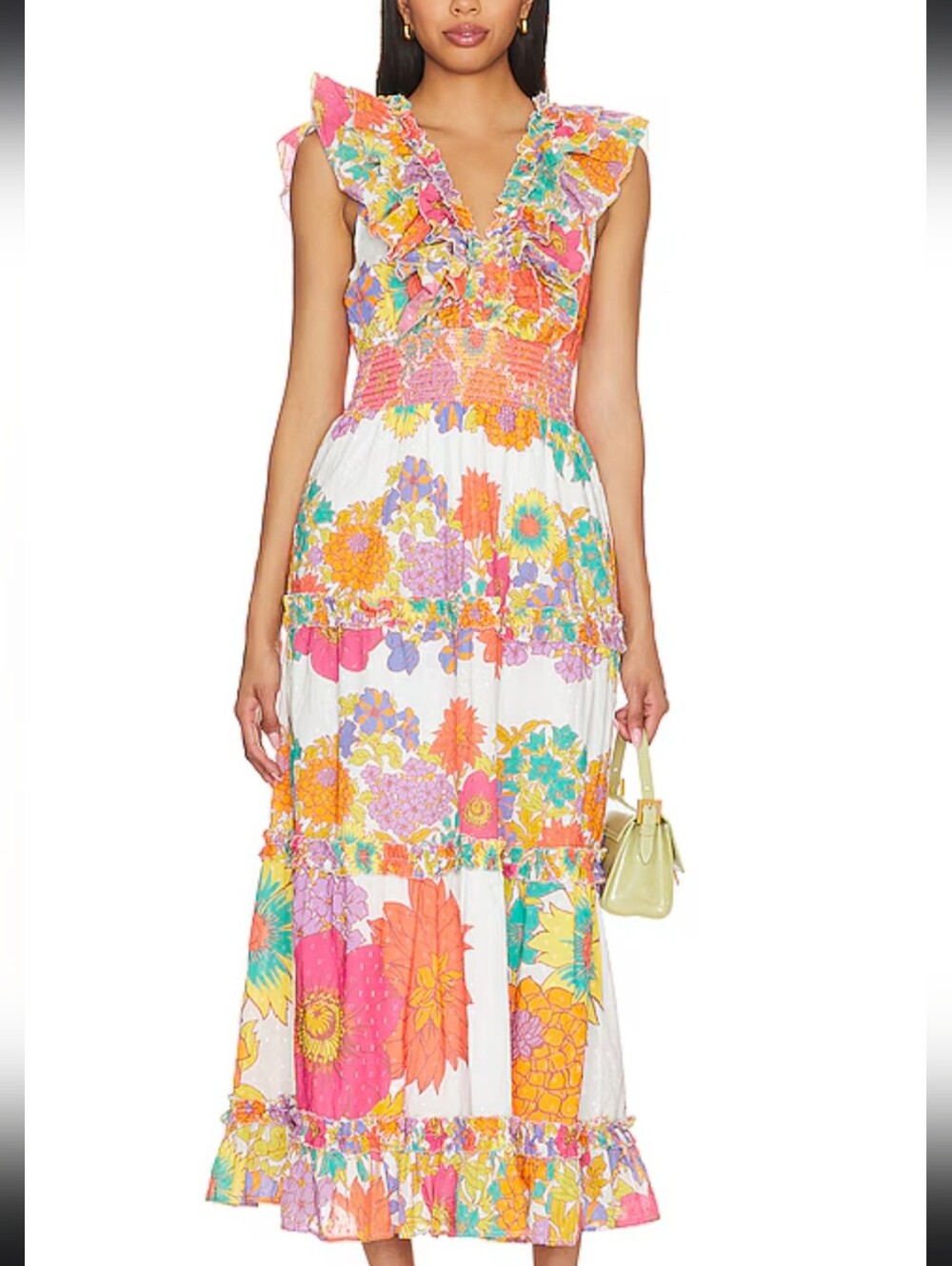 Love The Label Azalea Maxi Dress Floral Bohemiam Size 6 Party Feminine